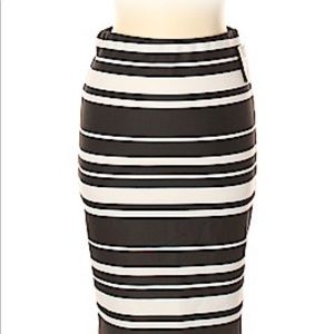 NWT IZ Byer Striped Pencil Skirt